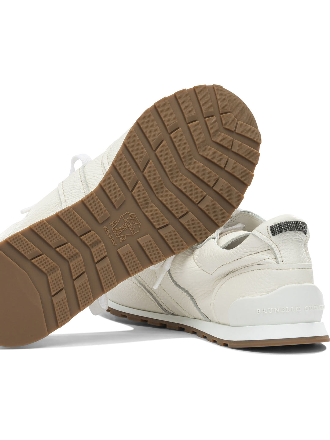 Brunello Cucinelli Sneaker In Shiny Loops Sneakers & Slip-On - White | 8a790128204e73ba44571760e7c1f5ea173c48ca