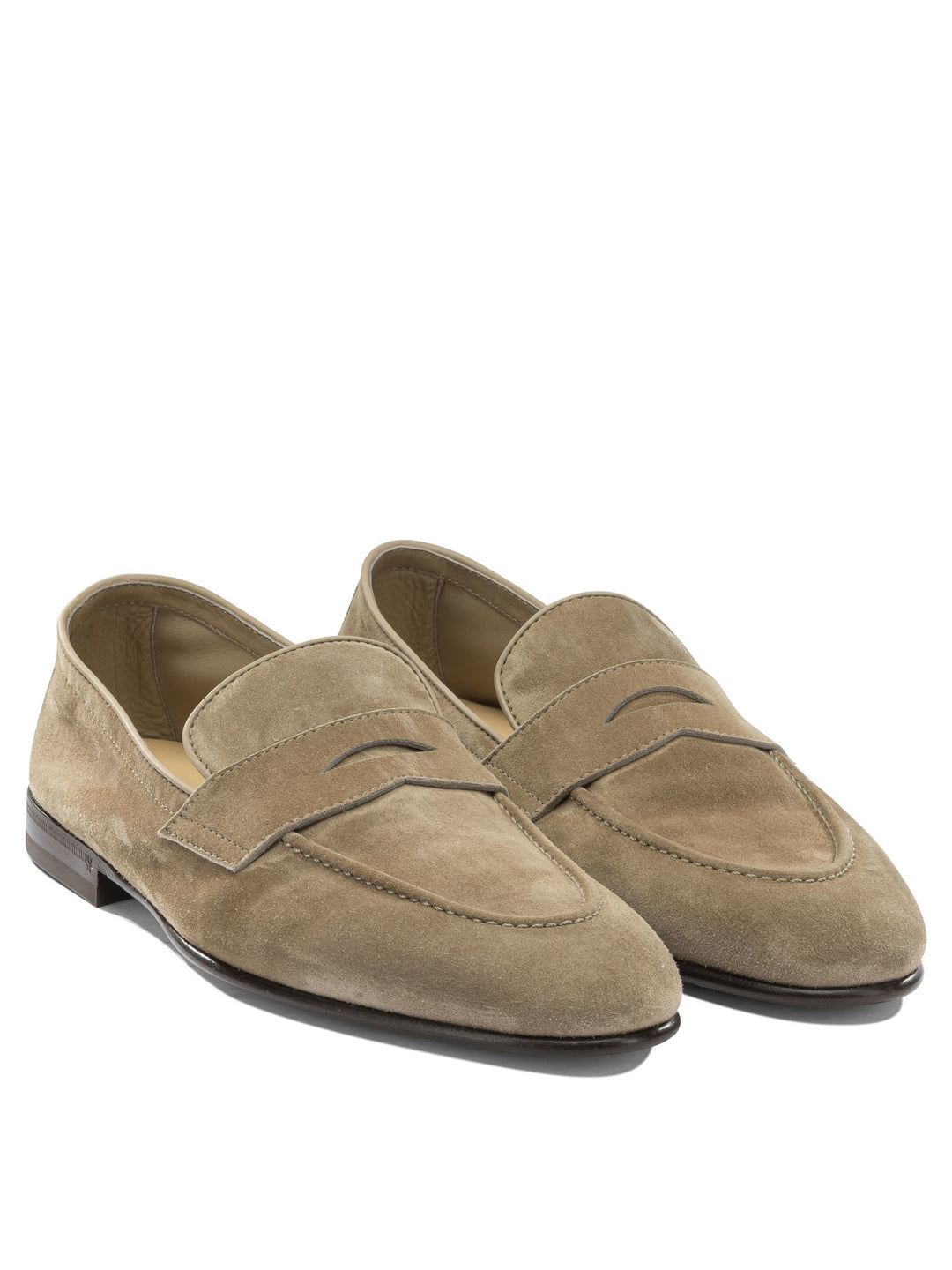 Brunello Cucinelli Suede Loafers Loafers & Slippers - Beige | 053433a6cdf2e8fea6d436ab57b9a3ff2460f7d2