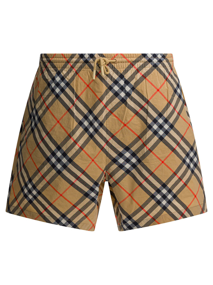 Burberry Check Swimwear - Beige | 93d276af27a6cb7599340a92a384df24e481ad70