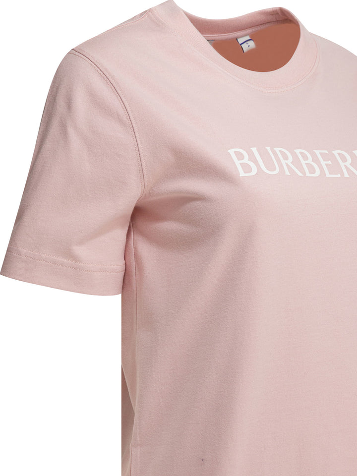 Burberry Cotton T-Shirt With Logo T-shirts - Pink | 5076835b4c352b874876a50fdbcdb71a85eb3031
