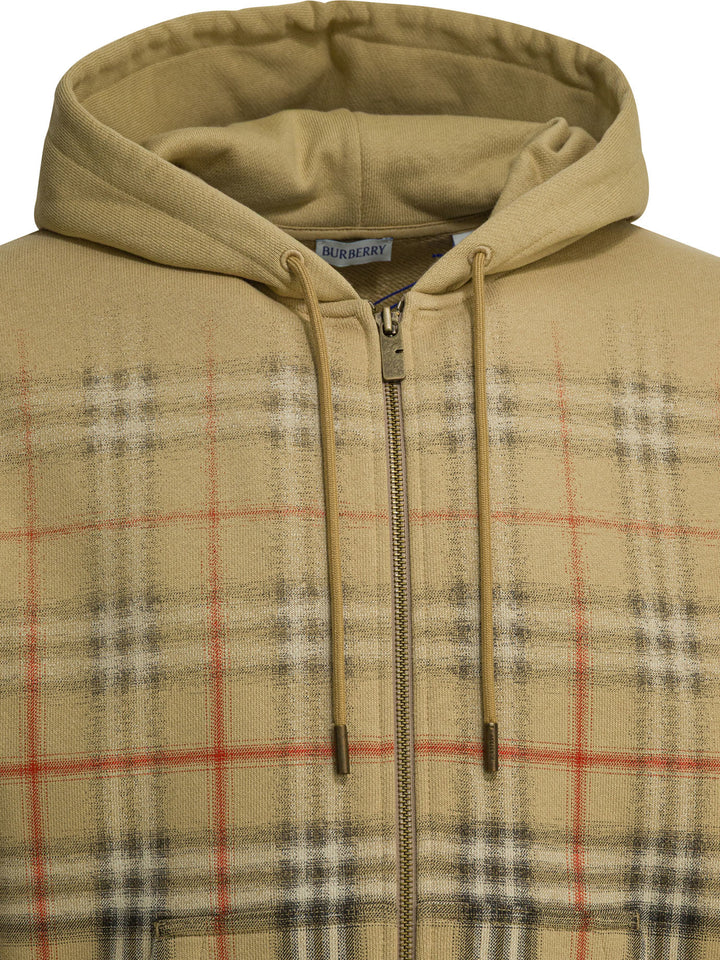 Burberry Check Sweatshirts - Beige | 89c5350f6a41b08610ecc0a3a7743ba8bd8643a5