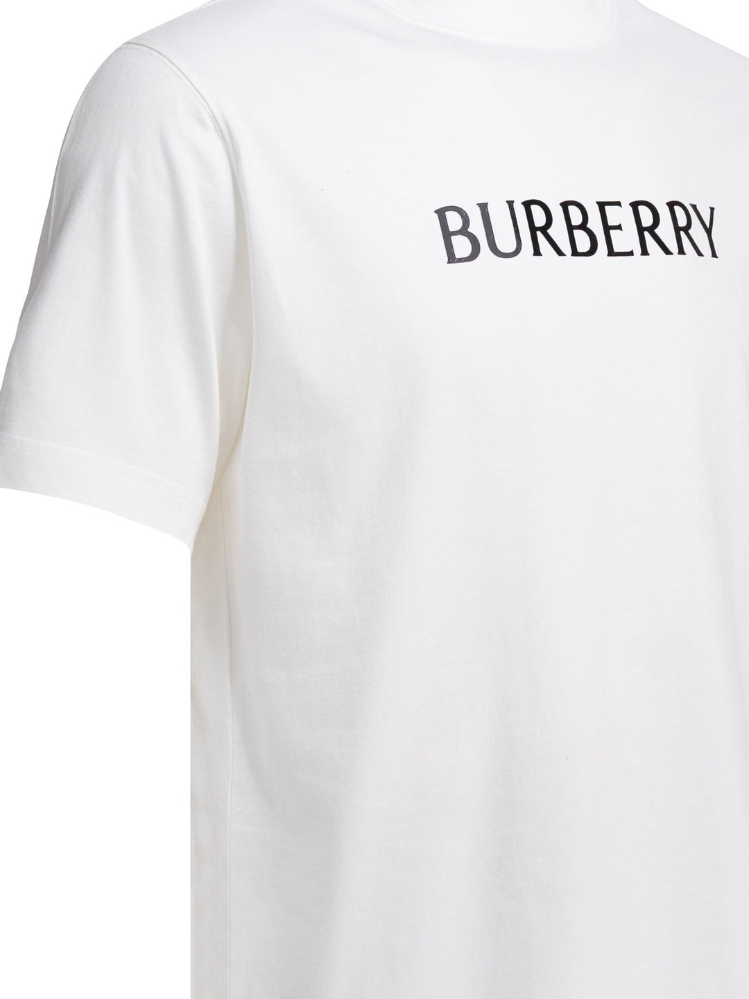 Burberry Cotton T-Shirt With Logo T-shirts - White | 2710889d8539bcfe8e2e97bd91a4a9bb3ee235cf