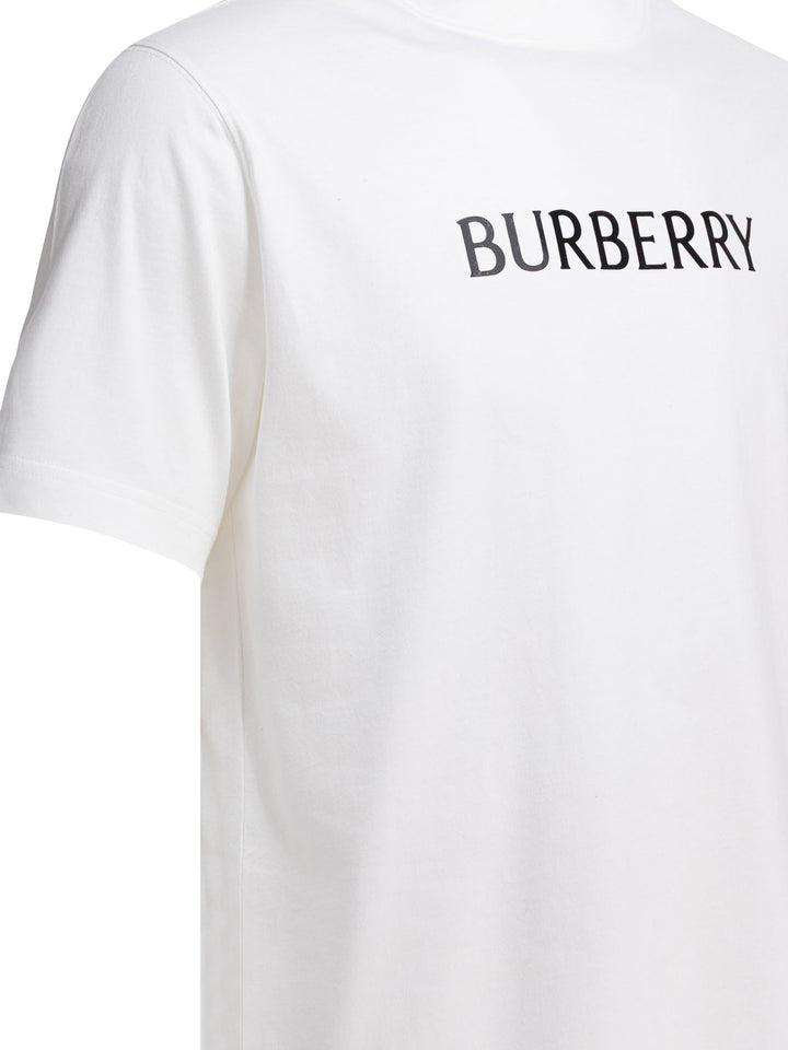 Burberry Cotton T-Shirt With Logo T-shirts - White | 2710889d8539bcfe8e2e97bd91a4a9bb3ee235cf