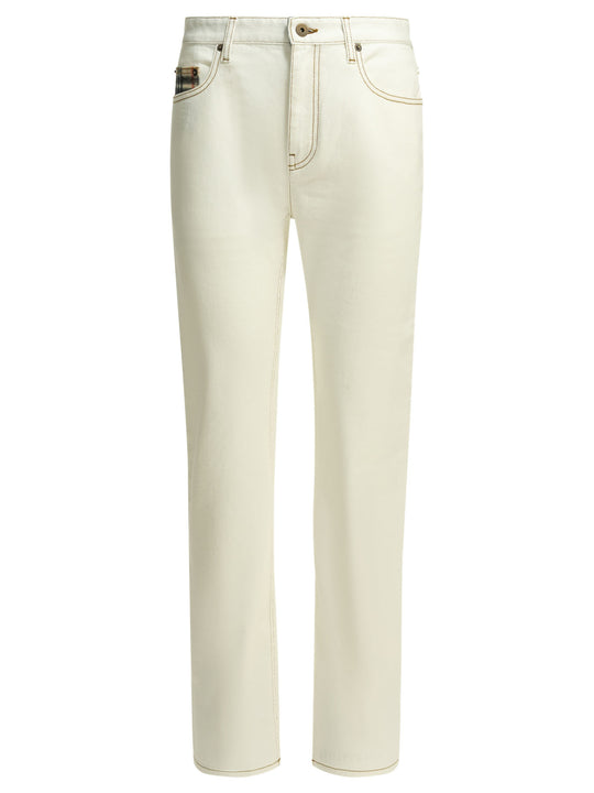Dalia Check Jeans White