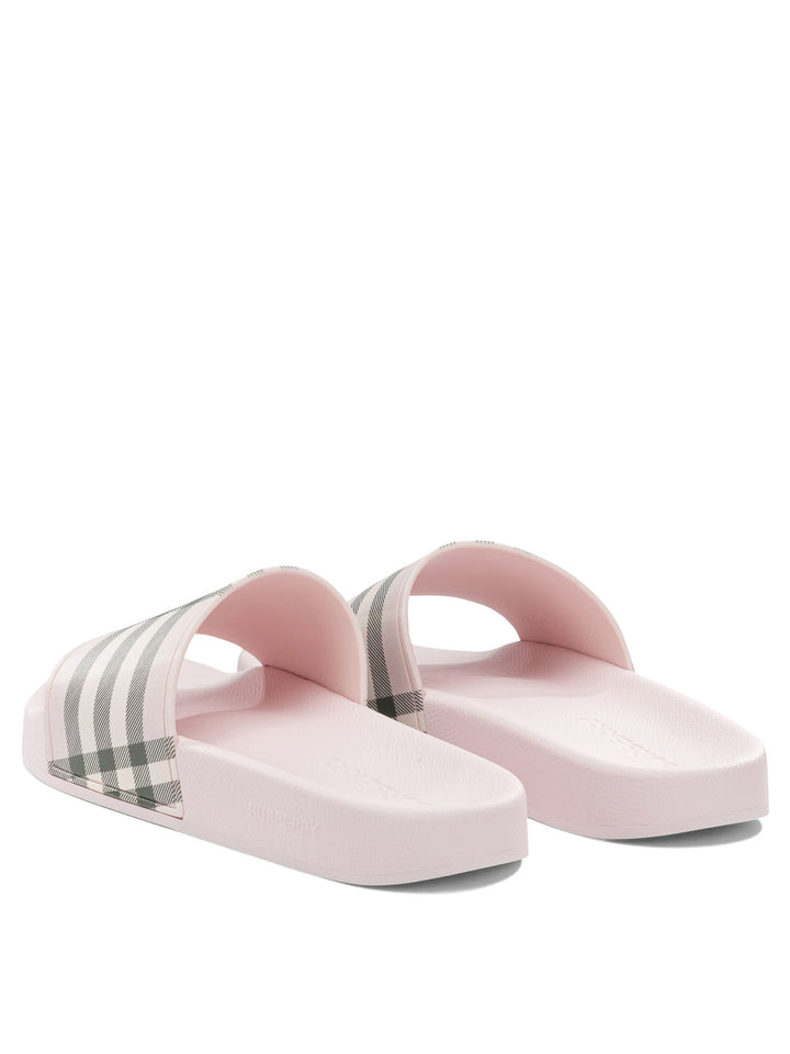 Burberry Check Sandals - Pink | 191b16a0bab820a8b523740002aea27518fce384