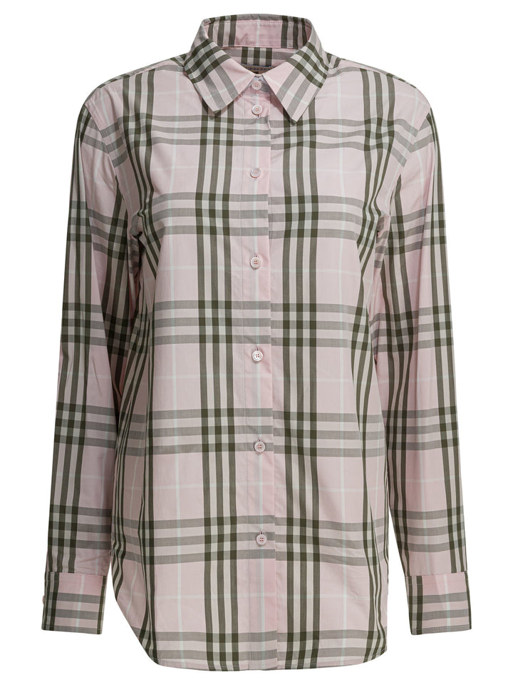 Burberry Emma Check Shirts - Pink | eb46d50e90046ee72d5cb86fd99fd903003ef206