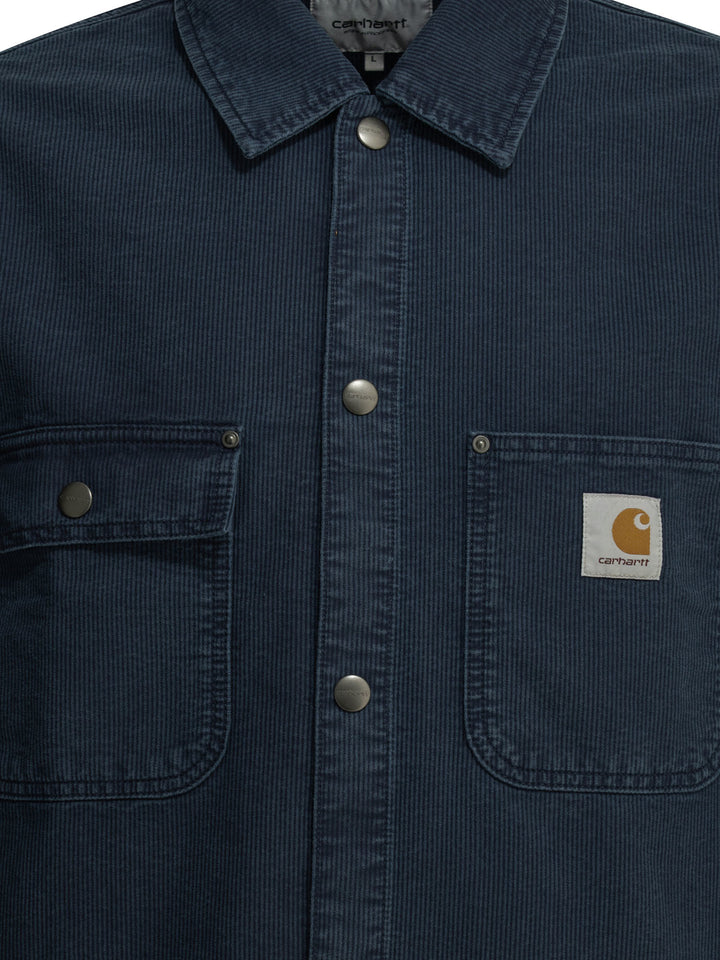 Carhartt Wip Parrish Shirt Jackets and Coats - Blue | b56b9b2583f39067bf24e16fc22bc877687a9a13
