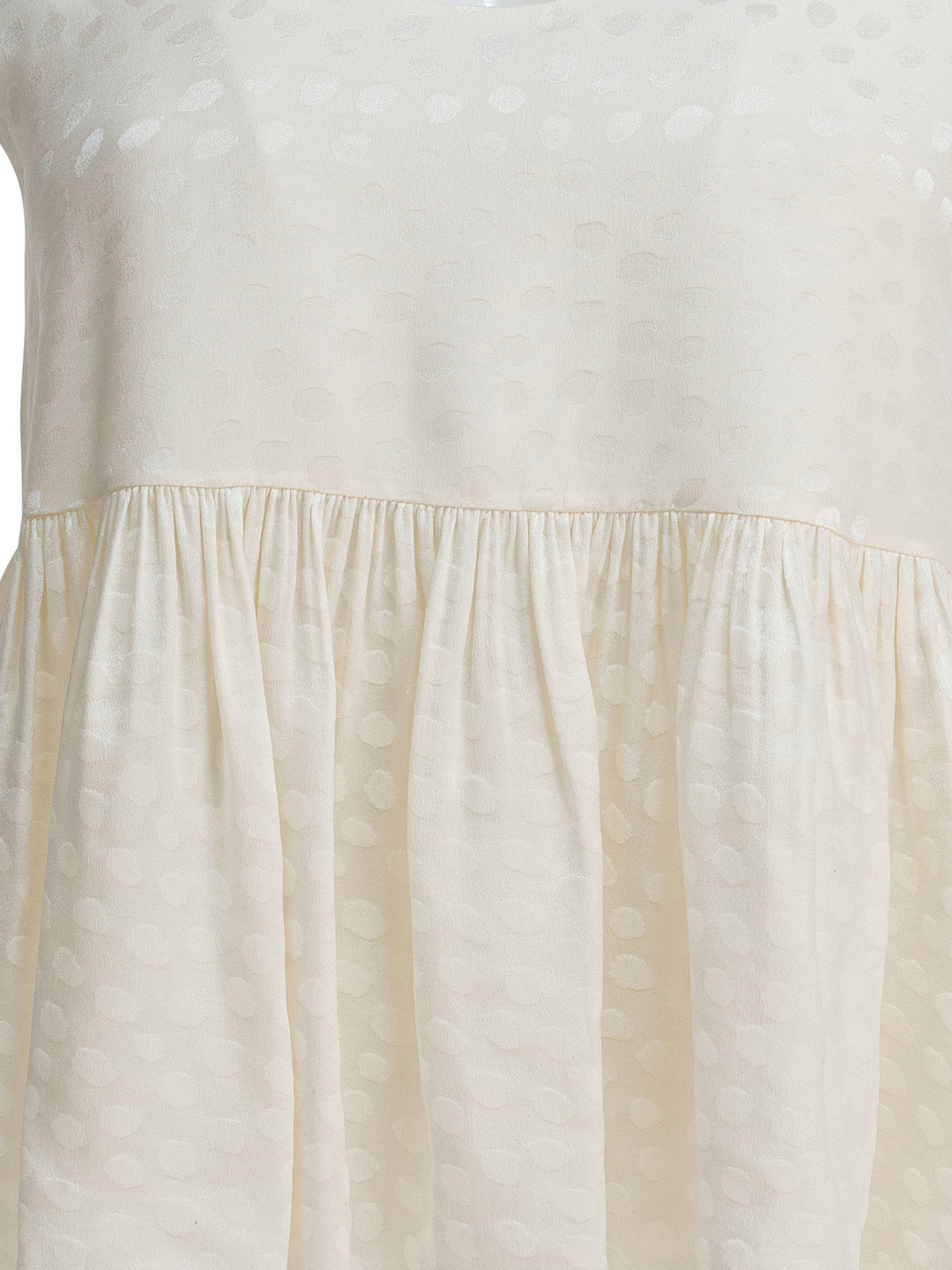 Chloé Silk Peplum Top Tops - White | 821f098467d9ffece01188860ecd1a5296774ad8