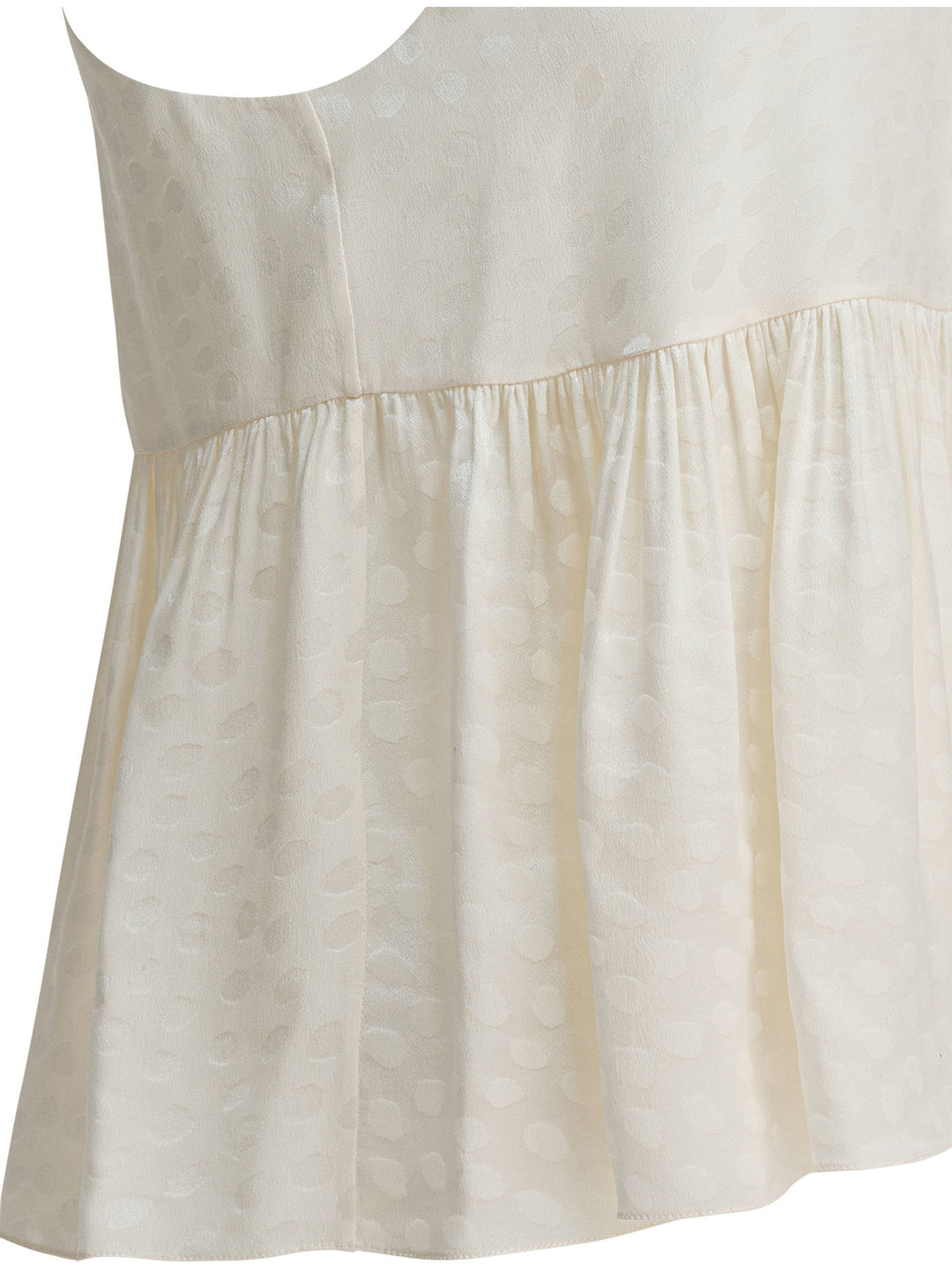 Chloé Silk Peplum Top Tops - White | 4da490b448d7272f16f6efb22f7b69087ccdaf44