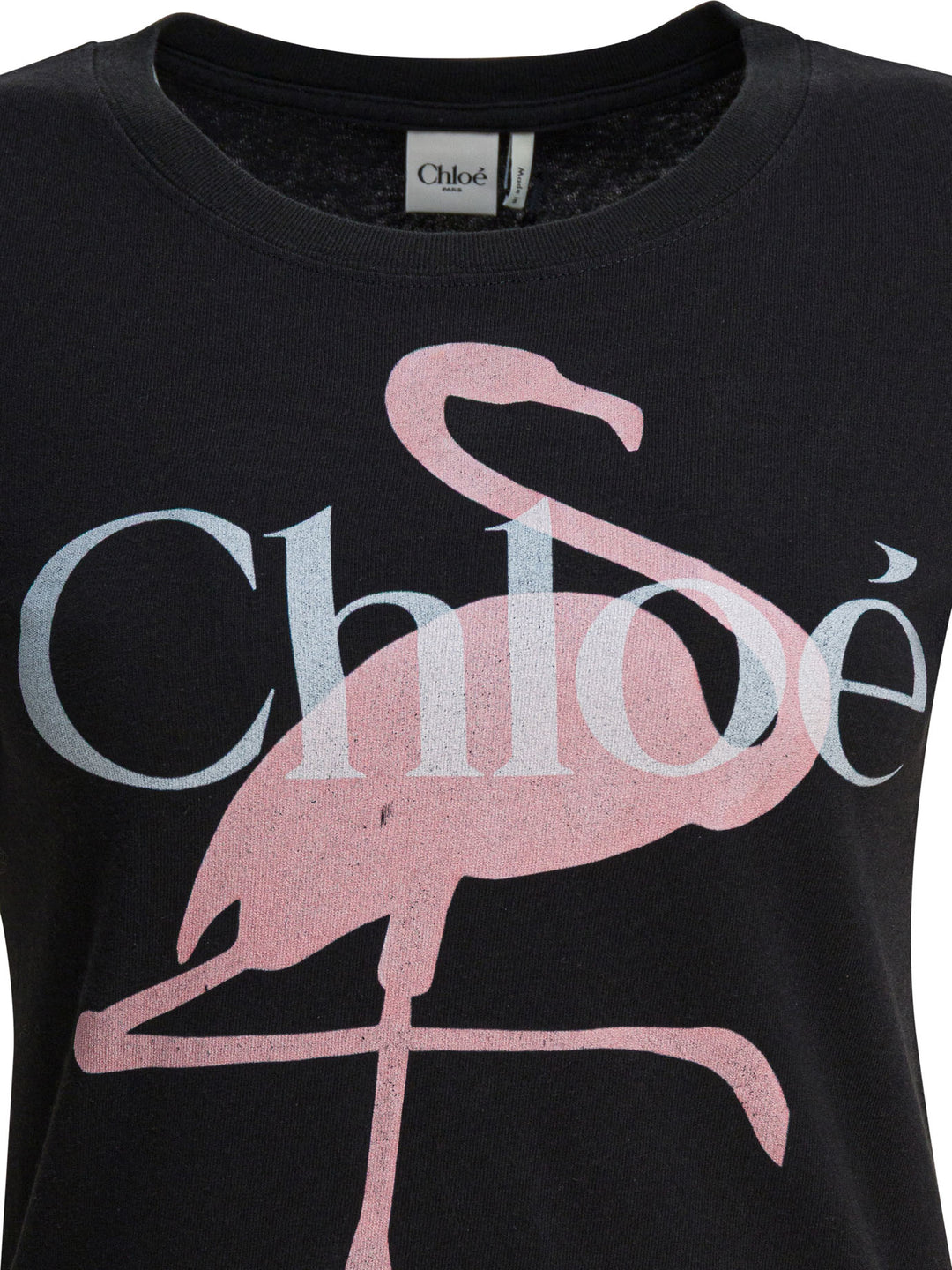 Chloé Cotton T-Shirt With Logo T-shirts - Black | f06b9d69f53cc2275956434def14ef274c2b1cd6