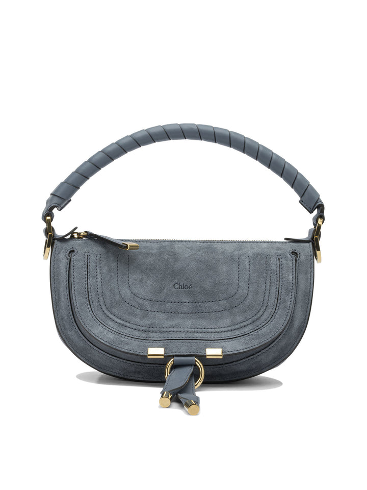 Chloé Mini Marcie Shoulder Bags - Blue | ee3fdbbd17189281fbf9a3a0d0e94e06039aed78