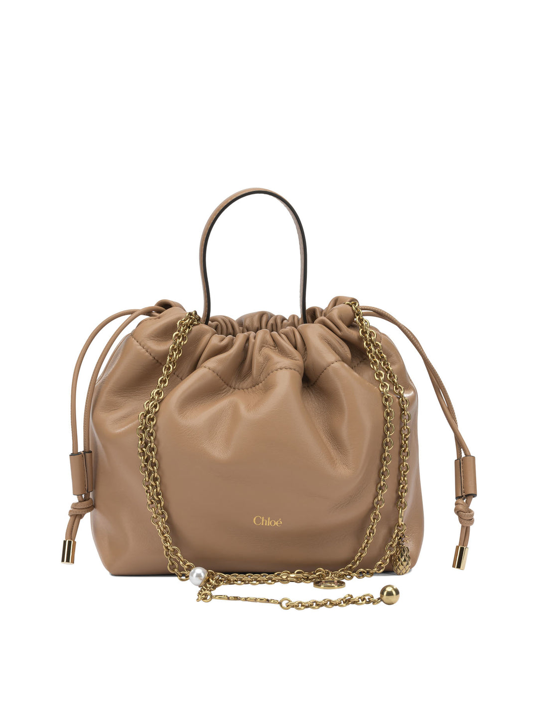 Chloé Chloé Icons Shoulder Bags - Beige | 7224b65bbd29e0d593d1e1f627205688792dcc6d