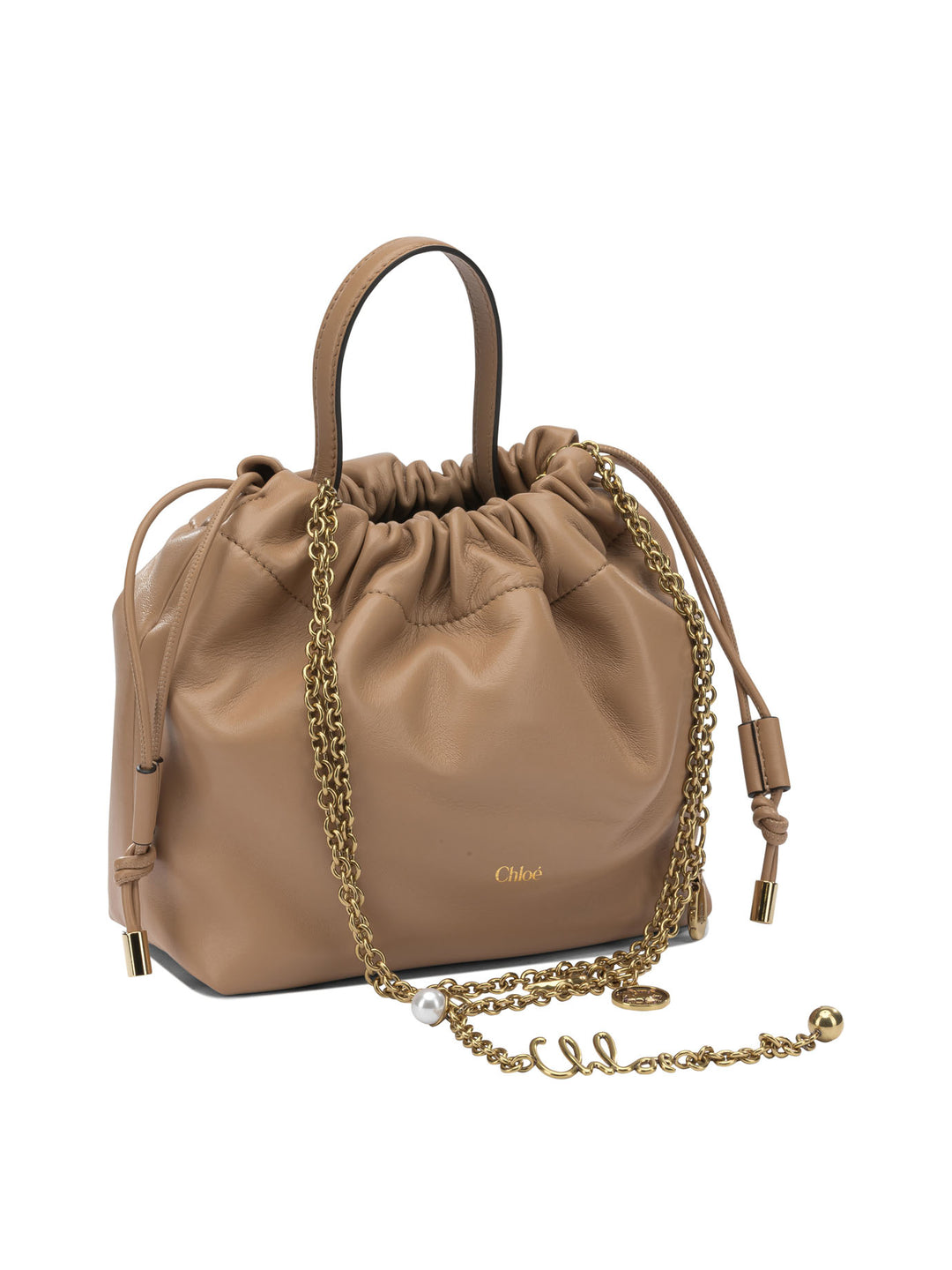 Chloé Chloé Icons Shoulder Bags - Beige | 950a93b01faa62048cc232db0bf55ecb3ed393dc