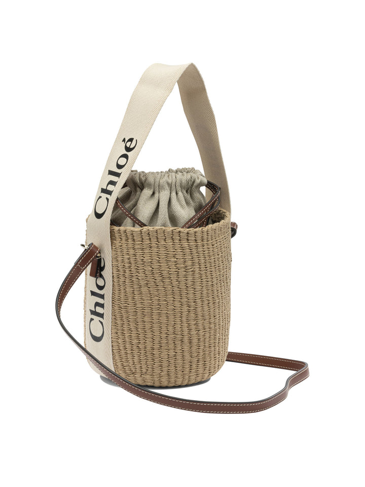 Chloé Woody Shoulder Bags - White | 895170d4af3ff98d2d76dac8327cfc7de159edd8