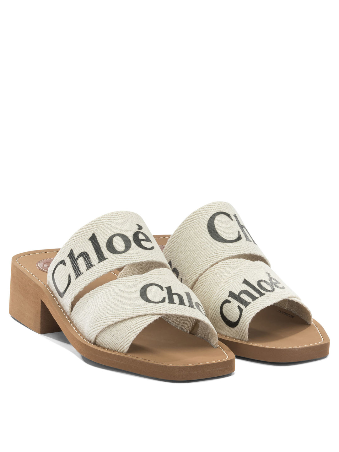 Chloé Woody Sandals - White | ed651fd8cbeaefbe9aff898906e484038d785528