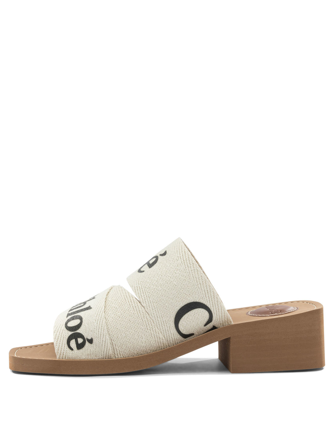 Chloé Woody Sandals - White | 7b35fb8a0074a47ce69af88856ae125e0c1434a1