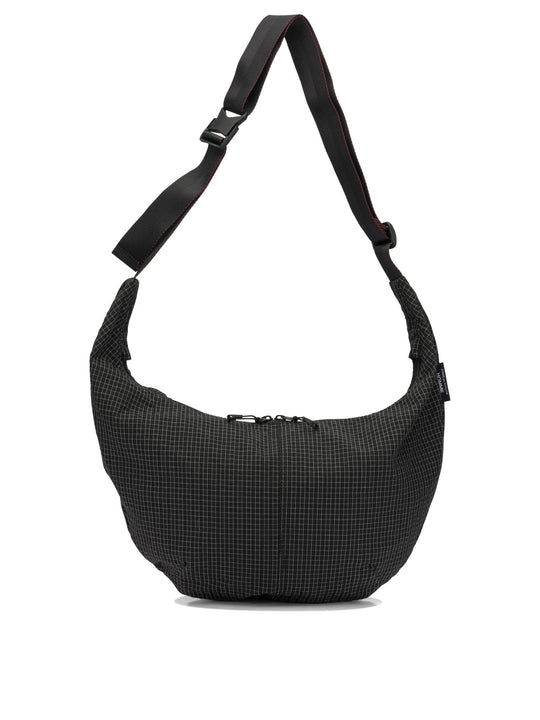 Grid Check Shoulder Bags Black