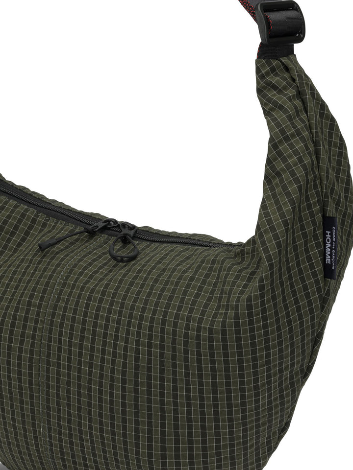 Comme Des GarçOns Homme Grid Check Shoulder Bags - Green | 2700eed0216be3bdf5d759f64f0ef0ca449b1ed6