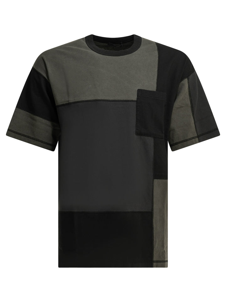 Comme Des GarçOns Homme Patchwork Crewneck T-Shirt T-shirts - Black | 3158f40f012964a1f267a276f17ea7186256f51a
