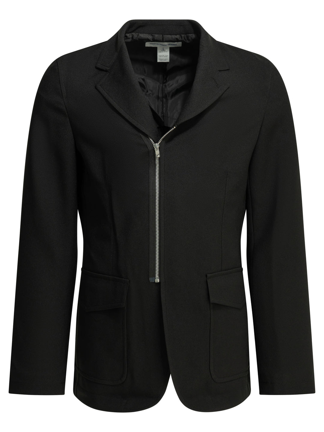Comme Des GarçOns Shirt Blazer With Zipper Jackets and Coats - Black | 282a3c440cf05f782dca8888eebba32f24b7148a