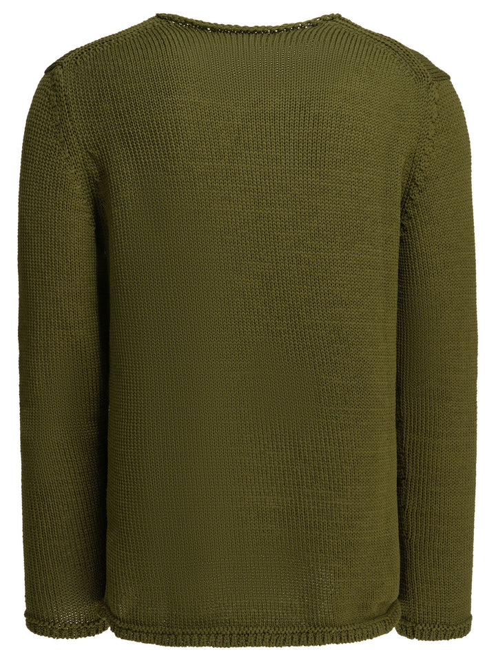 Comme Des GarçOns Shirt Crew-Neck Sweater With Logo Knitwear - Green | 9435a93bd595734b60b2e80be076ed8fb758c99e