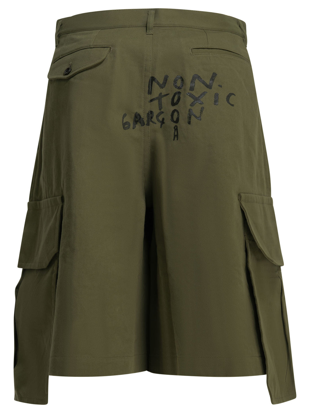 Comme Des GarçOns Shirt Cargo With Print Shorts - Green | c744444023ca267b71ac8a23411b1a110bc2bc2a