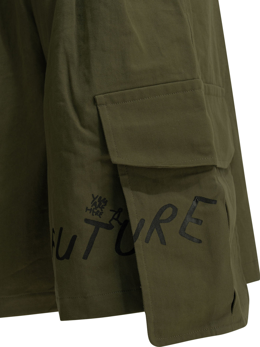 Comme Des GarçOns Shirt Cargo With Print Shorts - Green | ba36a1cba012d514856aba60c31c2dc9a1a64b35