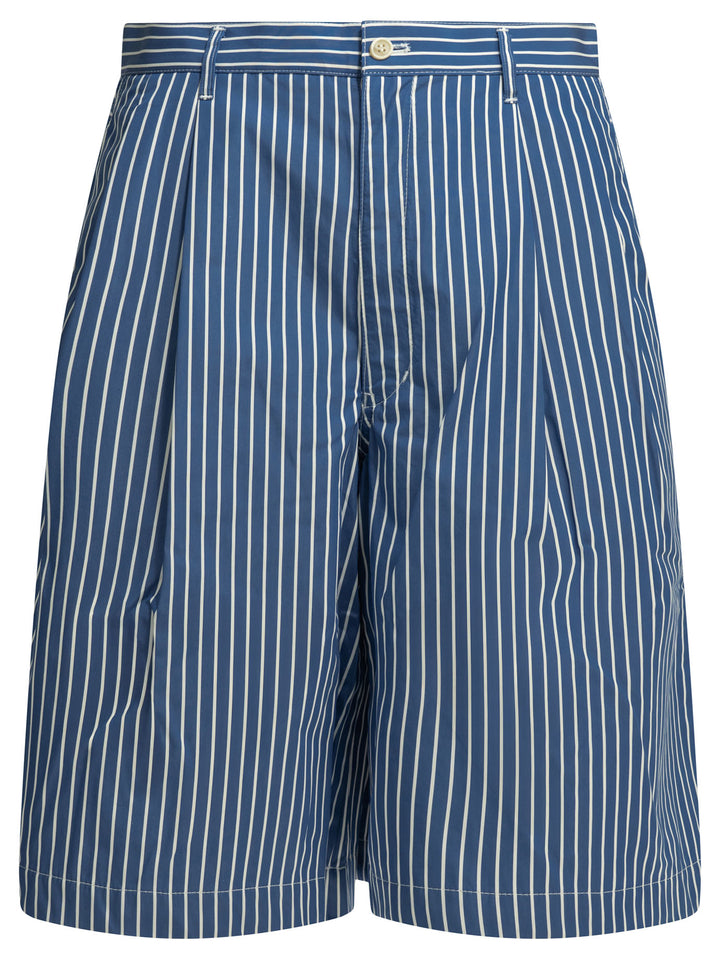 Comme Des GarçOns Shirt Formal Striped Shorts - Blue | d572760d0bc3fde4f595c32842bf06f769d905d2