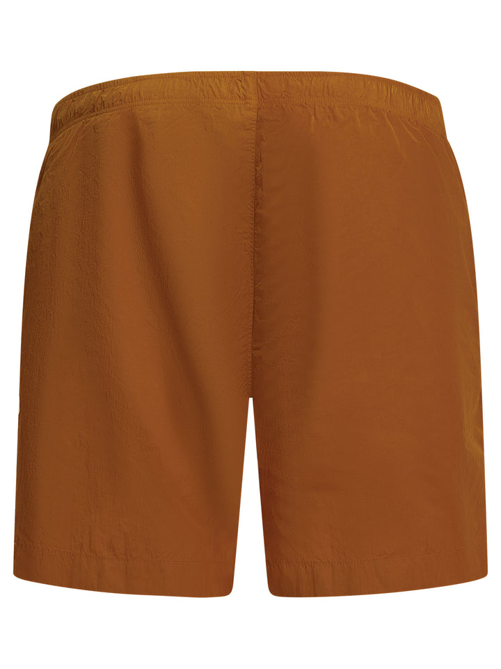C.P. Company Eco-Chrome Embroidery Swimwear - Orange | 1de4c9ef82639c2606917cde0386620edec45194