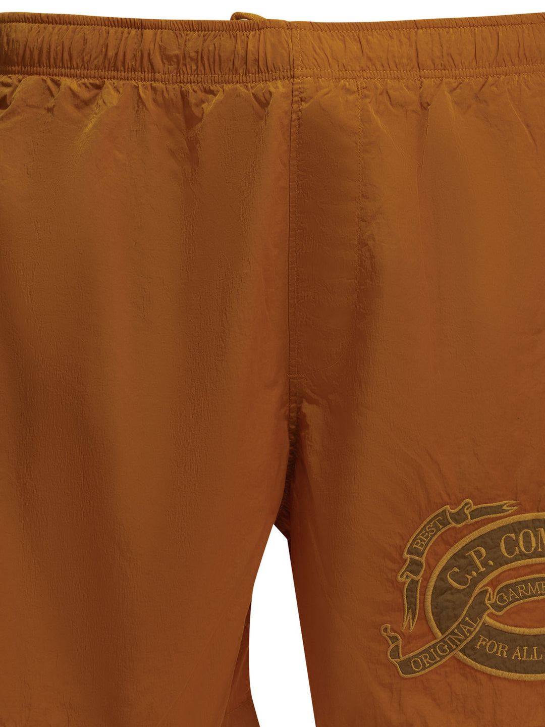C.P. Company Eco-Chrome Embroidery Swimwear - Orange | 9c01e083f4fa8f3f9b4cdb603255e0520c18bf10