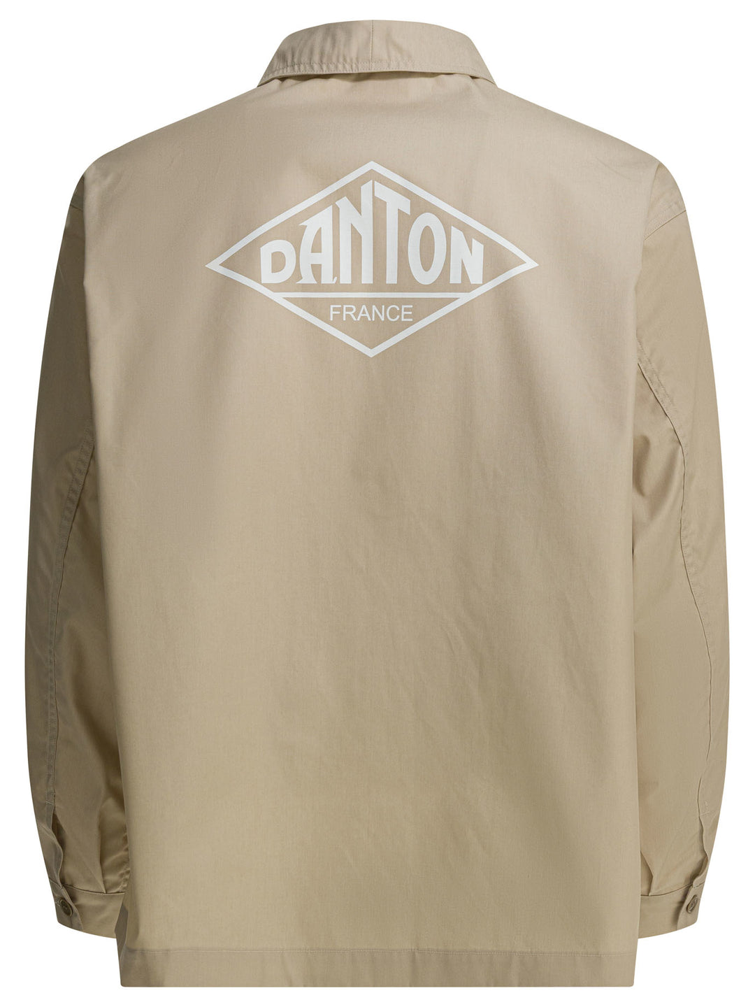 Danton Overshirt Jacket With Logo Jackets and Coats - Beige | 234913c821567281152c76b1218445f3ea287cc7