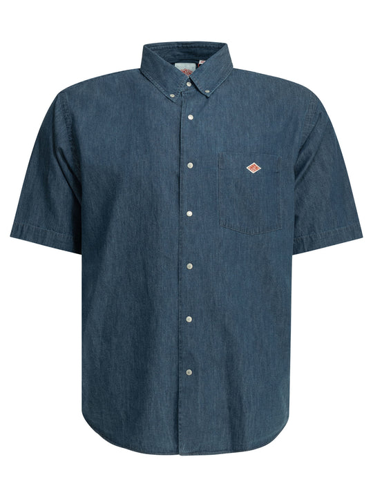 Casual Denim Shirt Shirts Blue