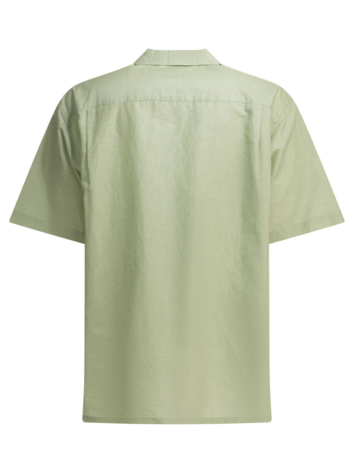 Danton Casual Cotton Linen Shirt Shirts - Green | 0e883222d04b7d3298bbe870c1d9b454f7d9234d