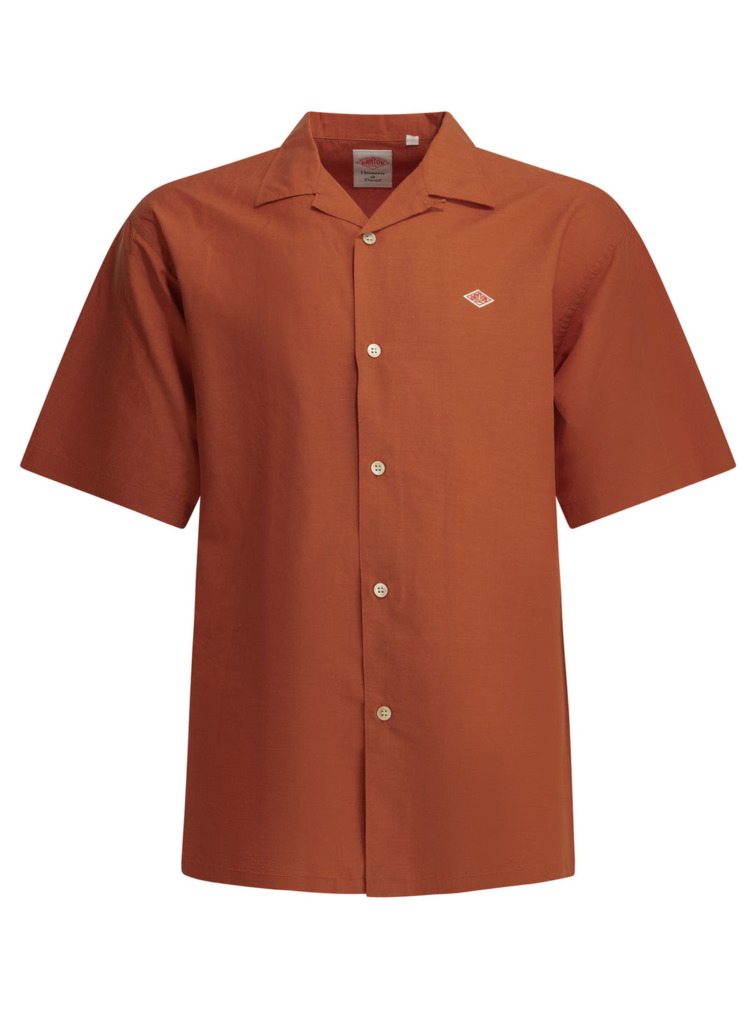 Danton Casual Cotton Linen Shirt Shirts - Orange | 93c3f5cf4c71a383d272a4686dd6ff2badea512e