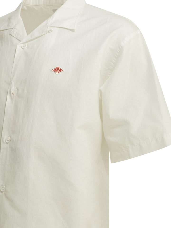 Danton Casual Cotton Linen Shirt Shirts - White | c6ef8c15bc9bfba81caec1a33f4b0945e8657609
