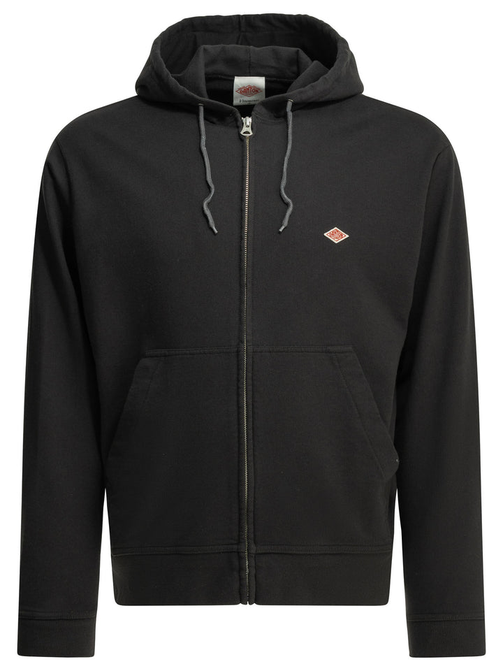 Danton Zipper Hoodie Sweatshirts - Black | 28c37470f082566875f11727d223c8dc7e9d0804