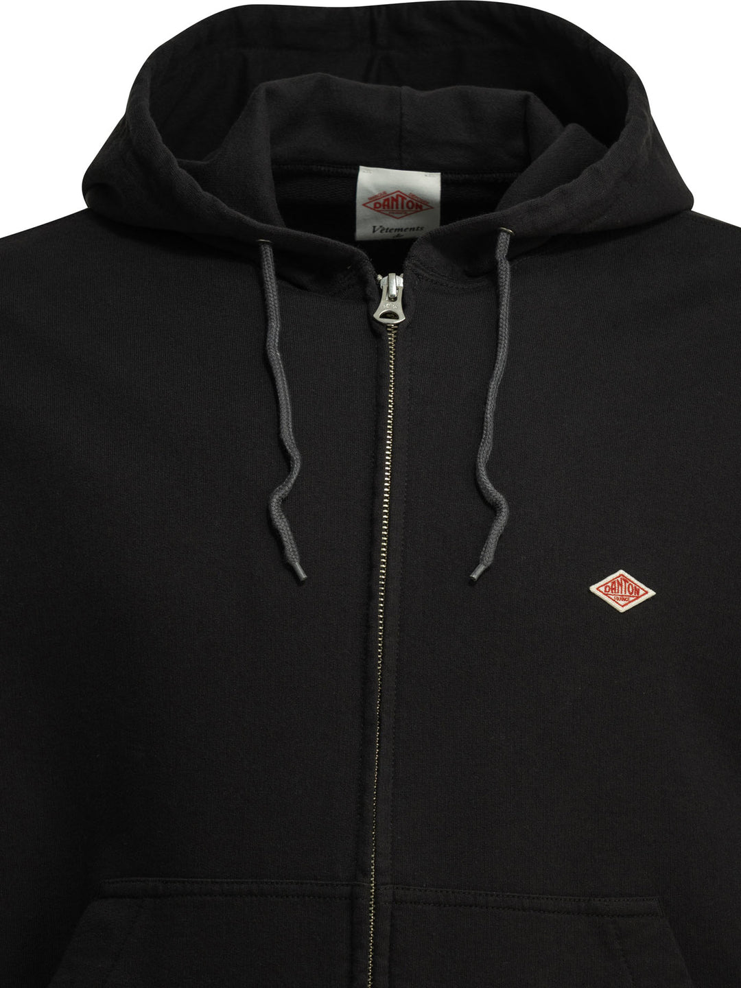 Danton Zipper Hoodie Sweatshirts - Black | 5efbaed00cbcd4f746d0265666b610a12302ec57