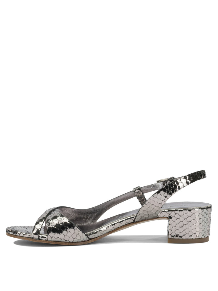 Del Carlo  Sandals - Silver | b67a242eb5a59e409dbd0f117b7392a806f84739