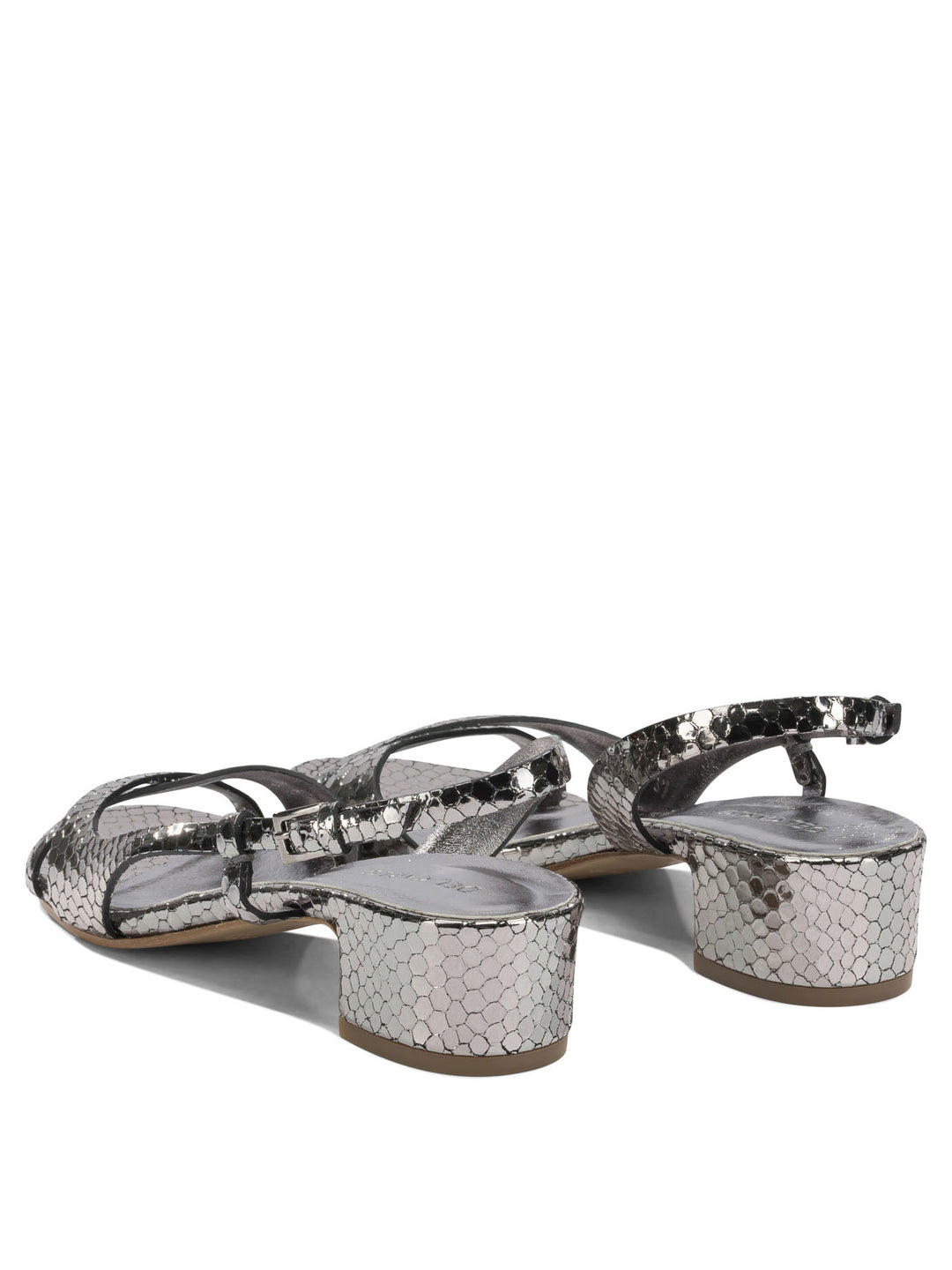 Del Carlo  Sandals - Silver | 4e1e833bc0c7f57385f4a4c5a10b789ebe24e7d8