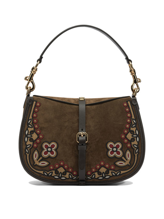 Pony Shoulder Bags Brown