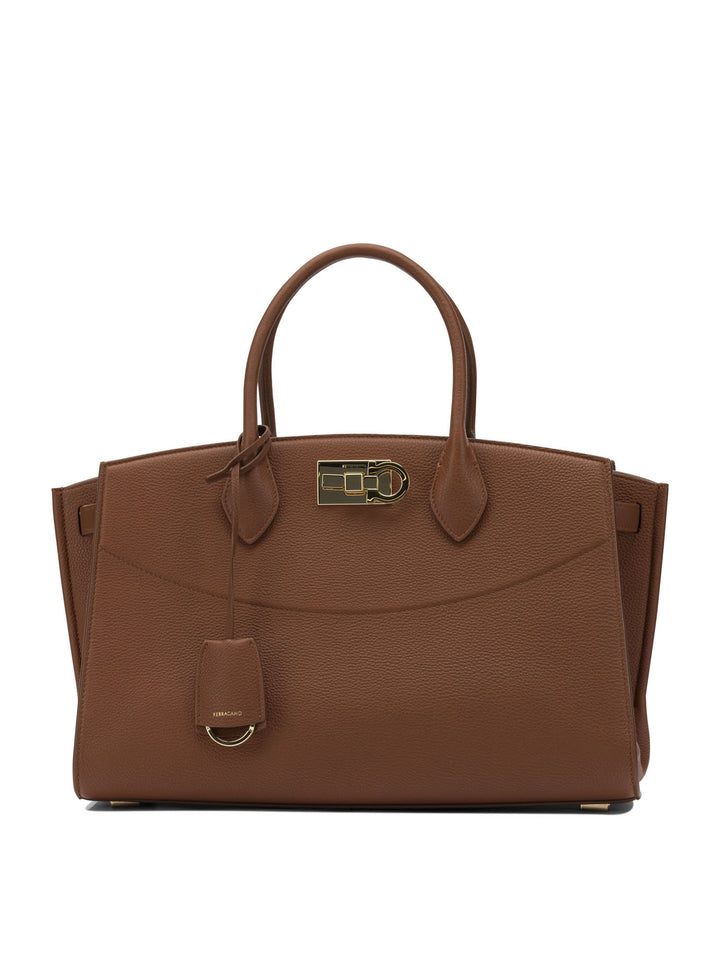 Ferragamo Studio Soft Handbags - Brown | 2437b31debeba4a3d7772455dc38822e146cb252
