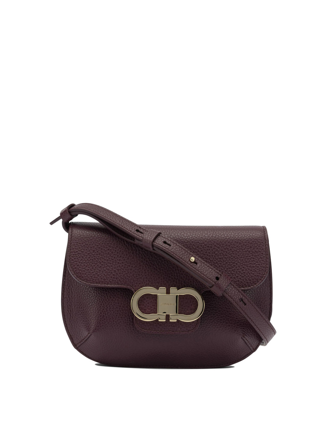 Ferragamo Double Gancini Crossbody Bags - Purple | 91ec2712d1ea52aa6f04a3b73bd65206122d1ce6