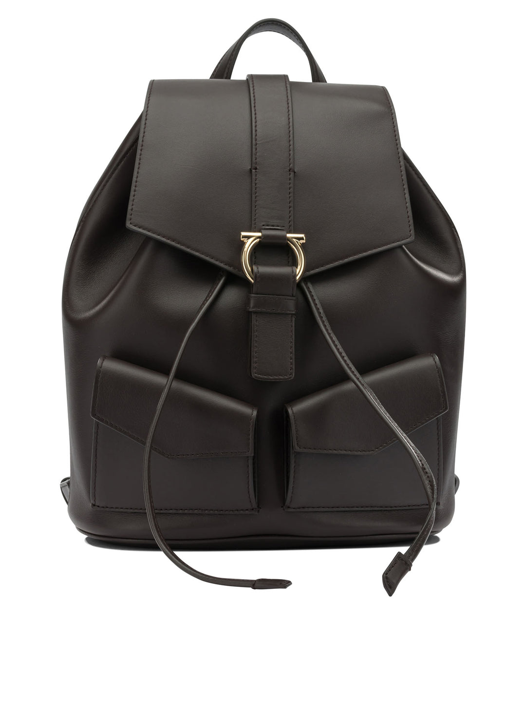 Ferragamo Casual Leather Backpack Backpacks & Travels - Brown | 416095f6413b4f57d29dec6e2901319b1175649b