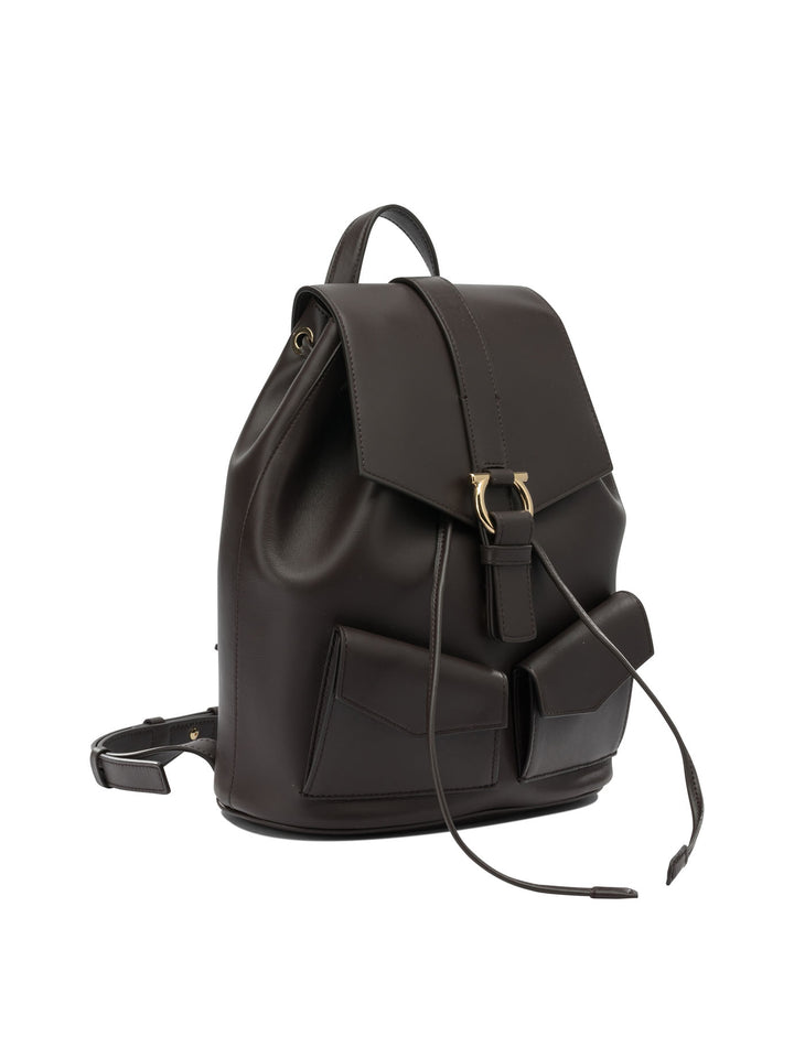 Ferragamo Casual Leather Backpack Backpacks & Travels - Brown | d11f6a4a0eaa178dc5d5eb3fdb23b7421ab8f367