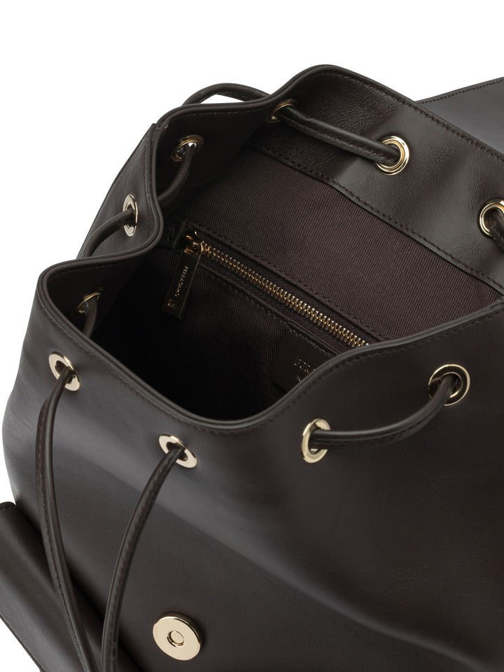 Ferragamo Casual Leather Backpack Backpacks & Travels - Brown | 17f07dcbed6879320ee3379cdba742e16f2a0dc3