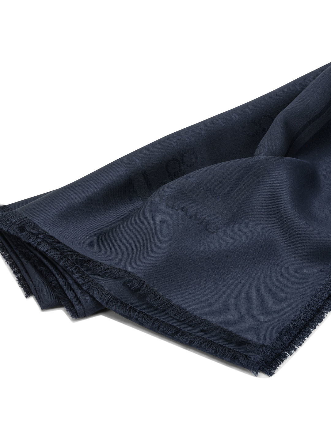Ferragamo Gancini Silk Scarf Sciarpe & Foulard - Blue | 46bda2d664e16c3e7886d095a988e91c629115d6