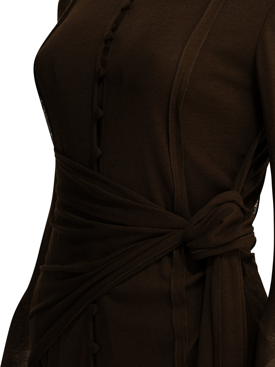 Ganni Short Chemise Dress Dresses - Brown | 152386df595027464afb564dfefb202e6b118e99