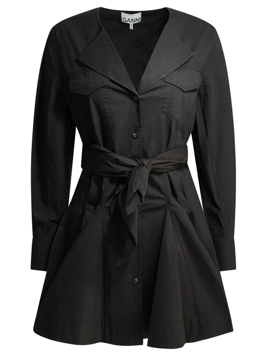 Short Chemise Dress Dresses Black