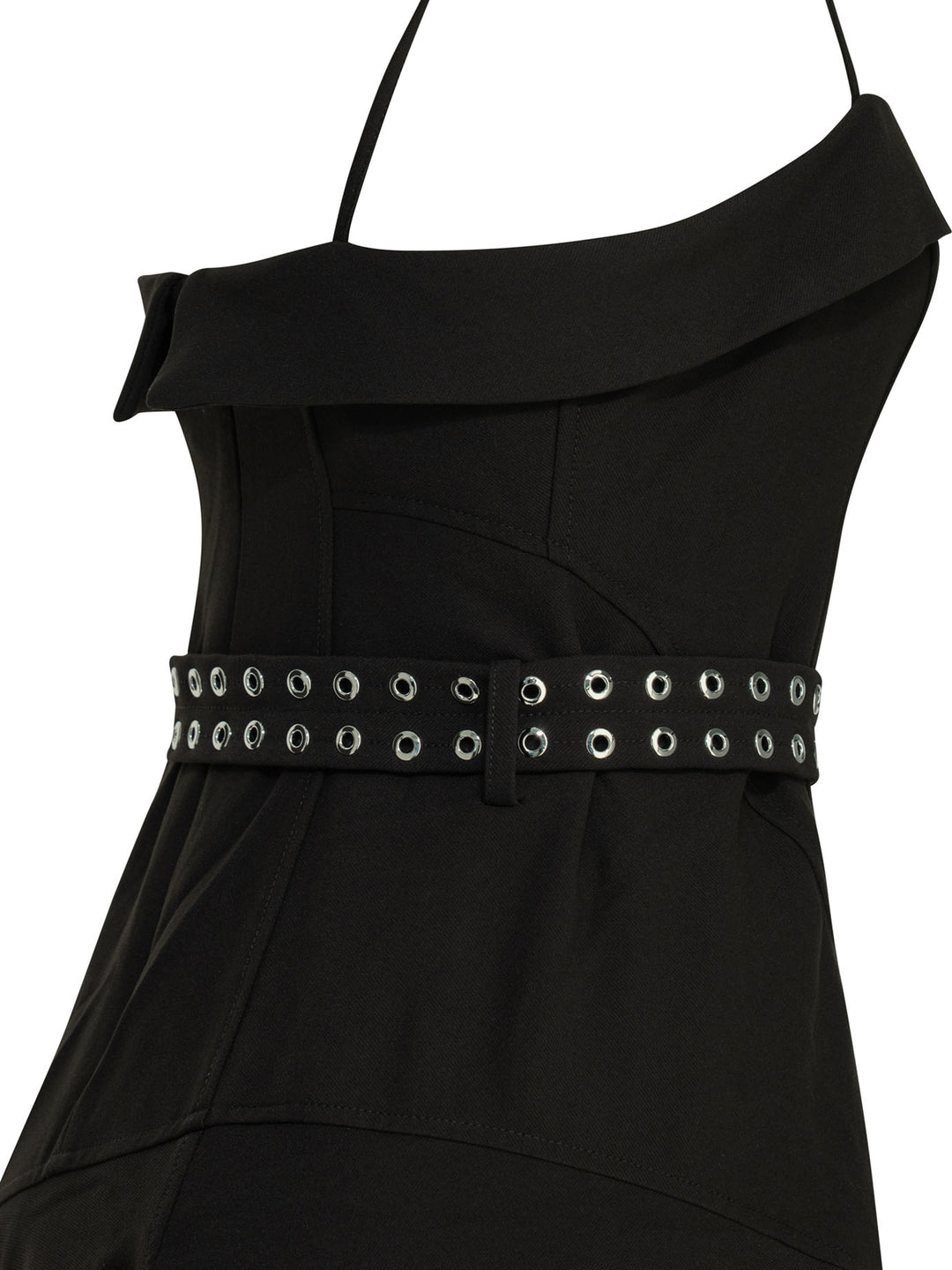 Ganni Long Flared Dress Dresses - Black | 4043ac299d43fae94528cf581c4aa1ff504a6286