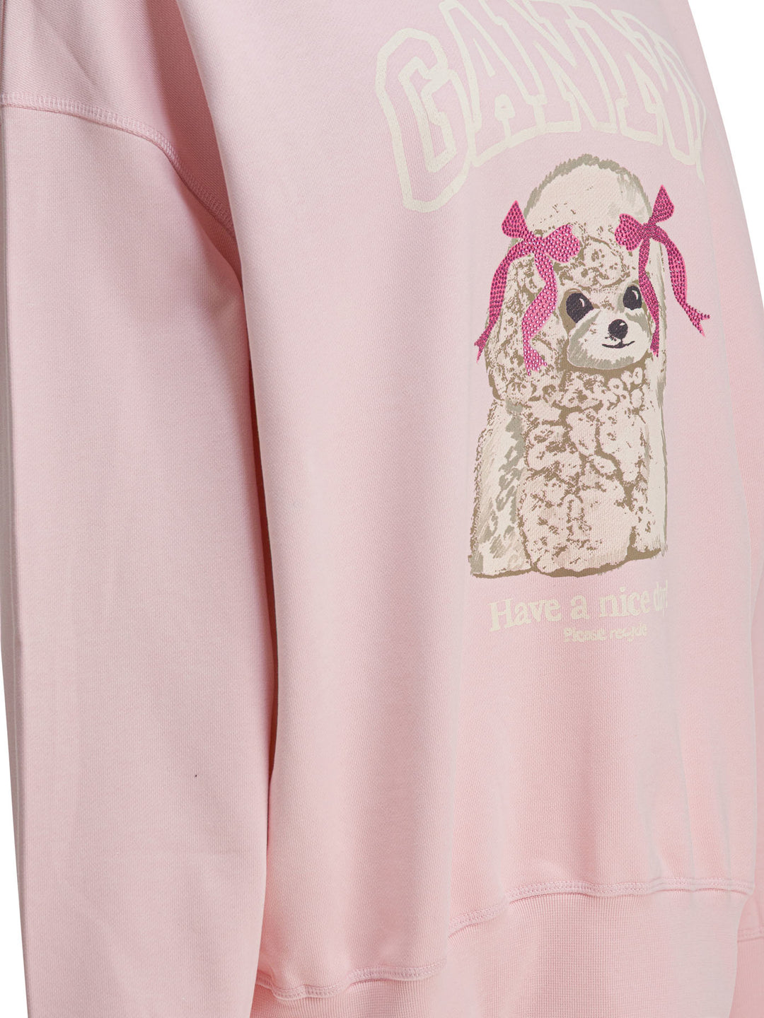 Ganni Puddle Sweatshirts - Pink | f3ecbe3e53ee1ecdd4b86614e87ce15cc328965d